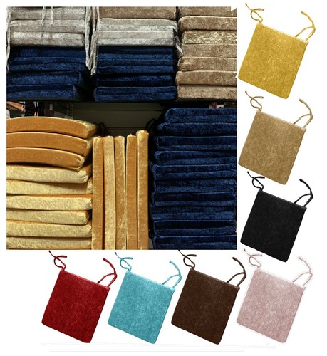 Crushed velvet filled seat - crushed,